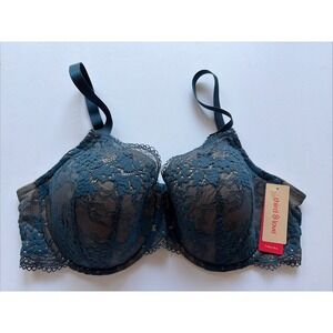 ThirdLove All Day Lace T-Shirt Bra 40C Peacock Blue NWT Underwire Memory Foam